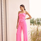 Bubblegum Pink Tube Vest Top with Pants