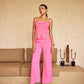Bubblegum Pink Tube Vest Top with Pants