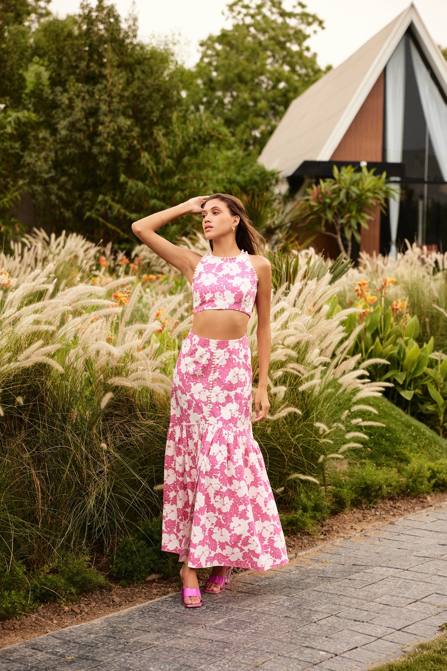 Flamigo Pink Skirt and Top