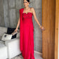Rose Red Corset Drape Saree
