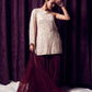 Golden Sequin Sharara set