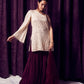 Golden Sequin Sharara set