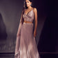 Mauve Glow tie Indo-western up Set