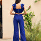 Persian Blue Corset Top and Straight Trousers