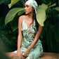 Sea Glass Satin Dress