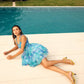 Slush Blue Organza Corset Dress