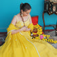 Bright Yellow Anarkali Set