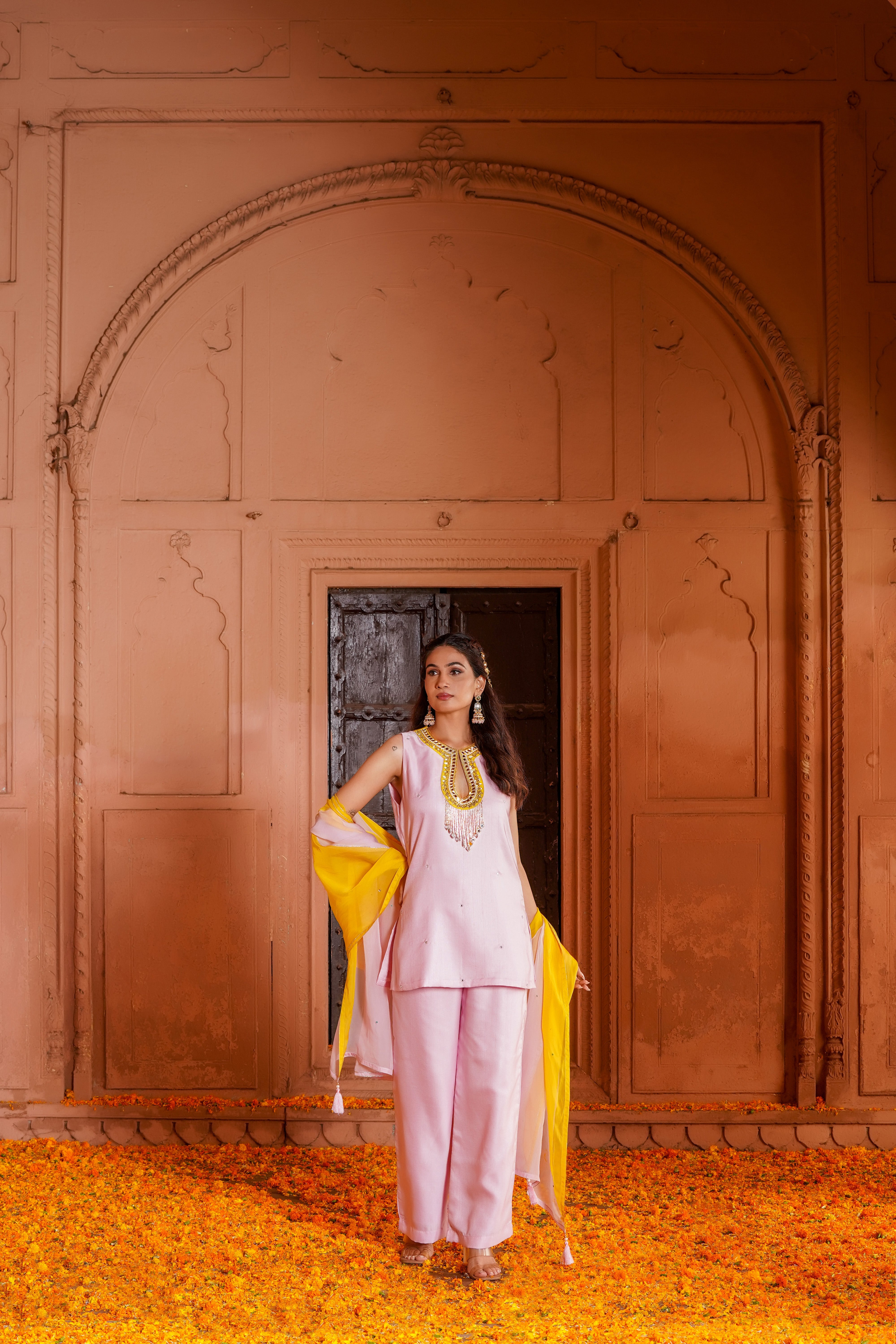 Petal Pink Kurta & Pant Set