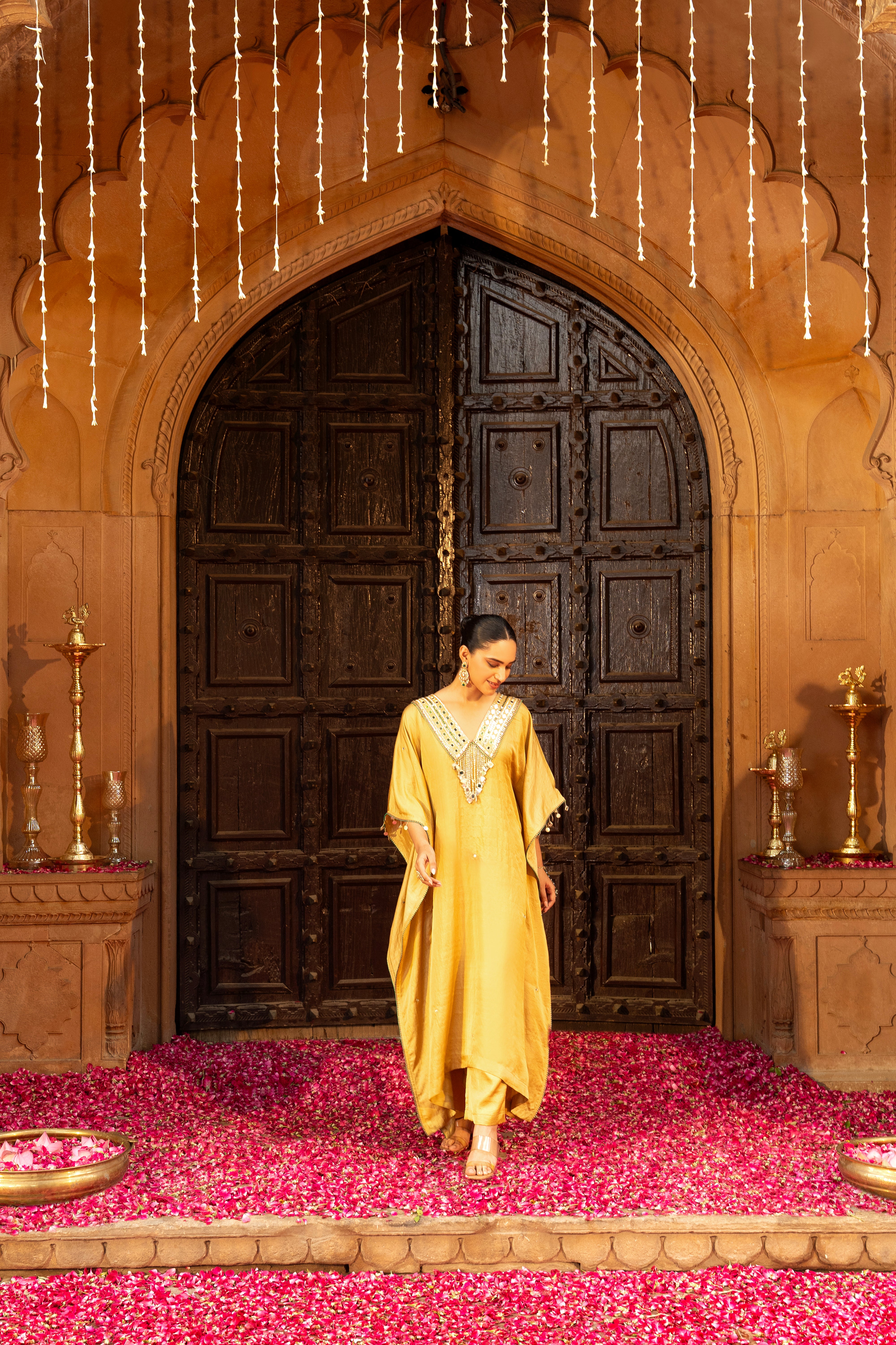 GOLD KAFTAN SET