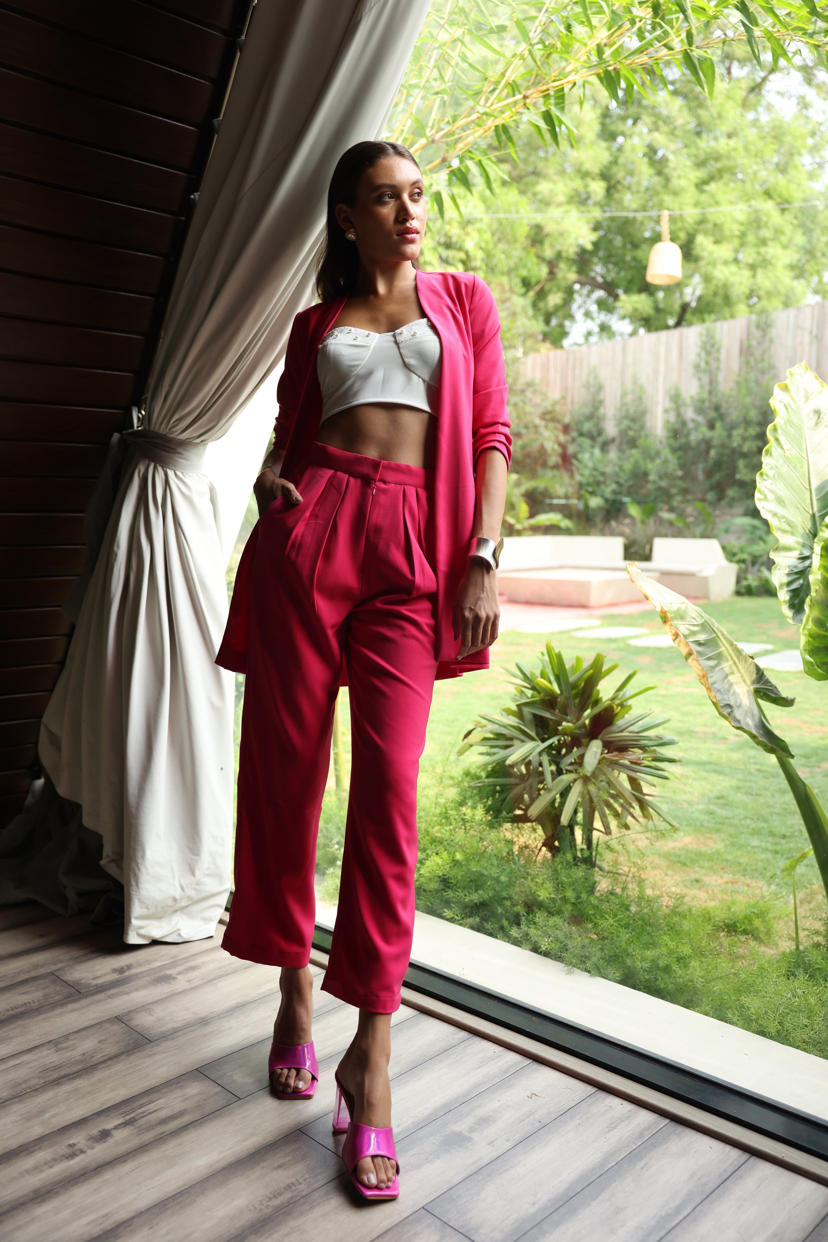 Blossom Pink Blazer Set