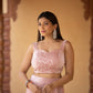 Warm pink skirt and crop top
