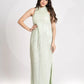 Lime sequence party dress