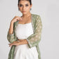 Green jacket pant set