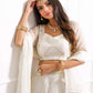 White lehenga set