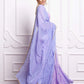 Shibori lilac lehenga