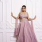 Starfish onion pink lehenga