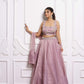 Starfish onion pink lehenga
