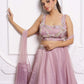 Starfish onion pink lehenga