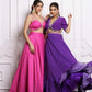 Pink bandhani lehenga