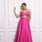 Pink bandhani lehenga