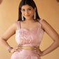 Warm pink skirt and crop top