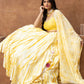 Yellow tie-dye lehenga